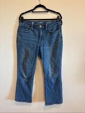 J. Crew 9” Demi Boot Crop Jeans size 30